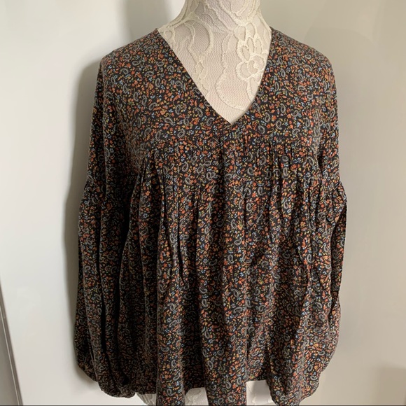 NWT DOEN Savona Silk Blouse in Black Saint Claude Paisley Print sz S - Picture 5 of 12